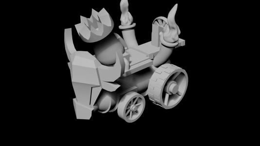 Dwarven bombard for tabletop gaming