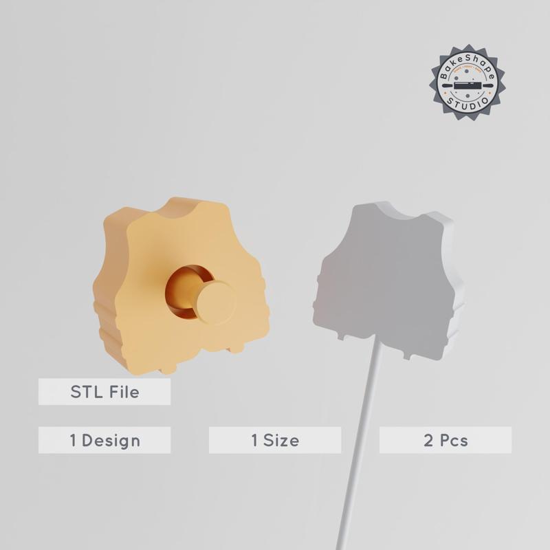 Life Jacket Cake Pop Mold Set, Buoyancy Aid & Swim Vest Design, Ocean Vest Decoration STL File