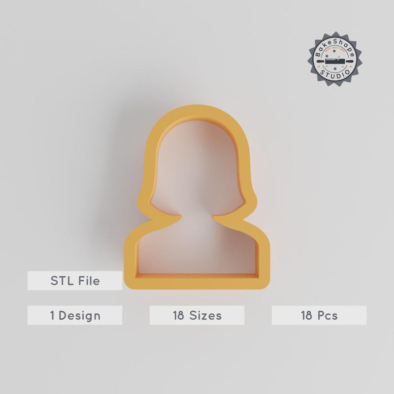 Mom Shape Cutter Set, 18-Piece, Sizes 0.75"-5", Perfect for Cookies, Fondant & Clay