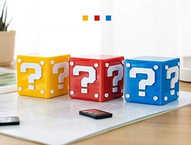 Block Mario Storage Game Cartridge Nintendo Switch