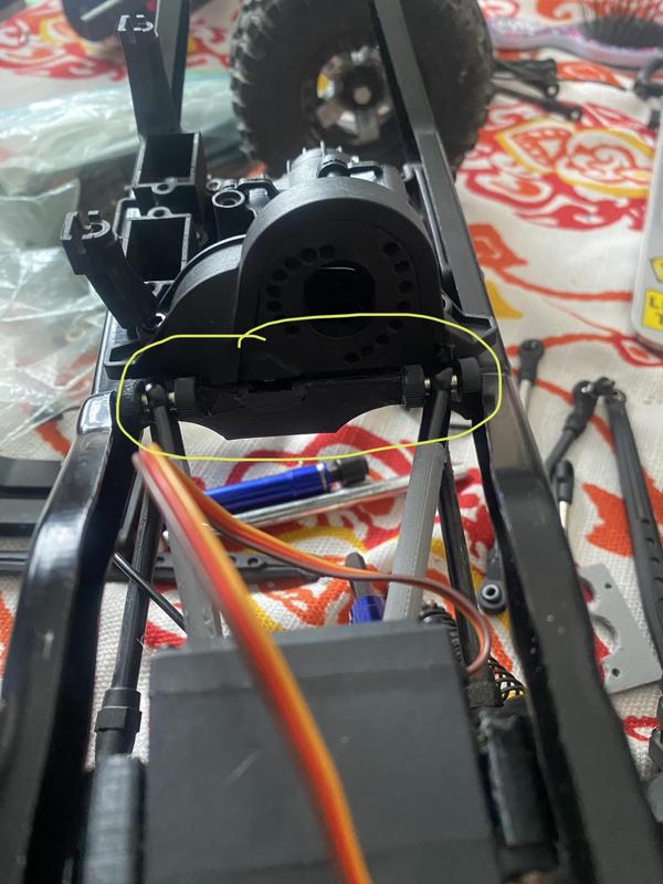 Trx4 stock chassis 4 link front bracket