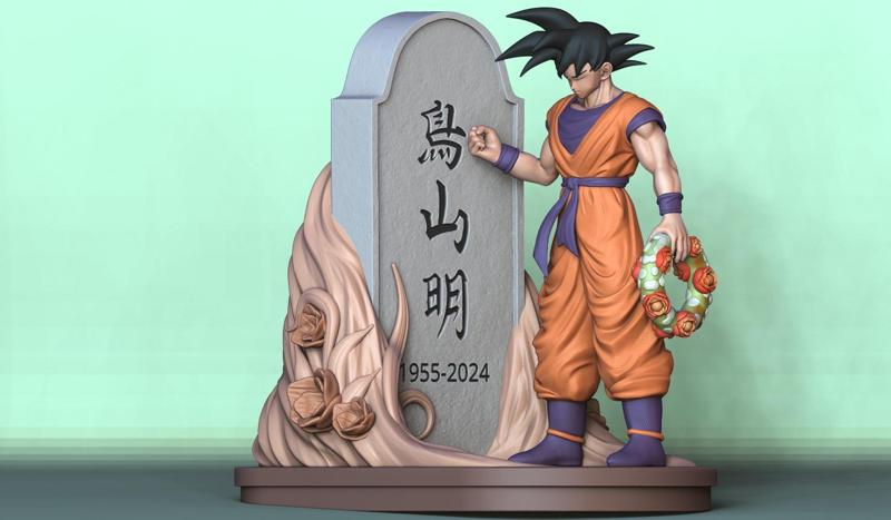 Goku commemorates Toriyama Akira