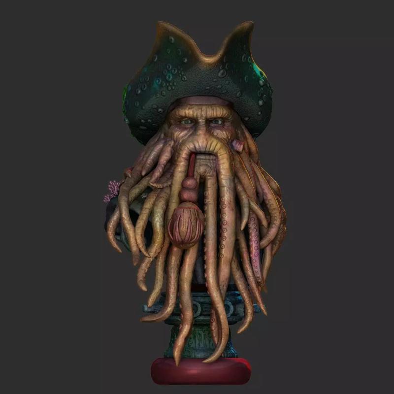 David Jones Bust with Flying Dutchman