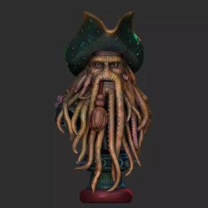 David Jones Bust with Flying Dutchman