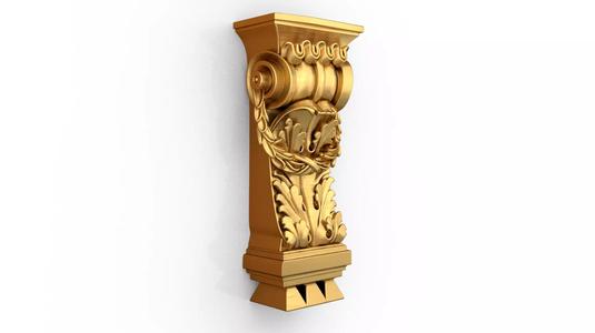 Decorative Bracket carved classic cnc 3d printing