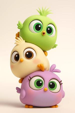 Cute Birds from Angry Birds