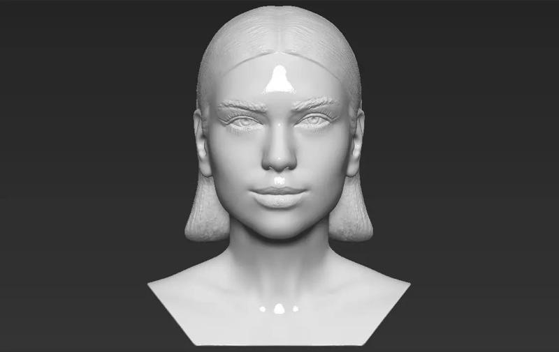 Dua Lipa bust 3D printing ready stl obj formats