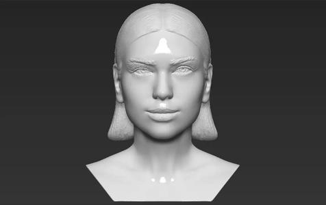 Dua Lipa bust 3D printing ready stl obj formats