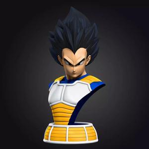 Dragon Ball Z Vegeta Fan Art Bust