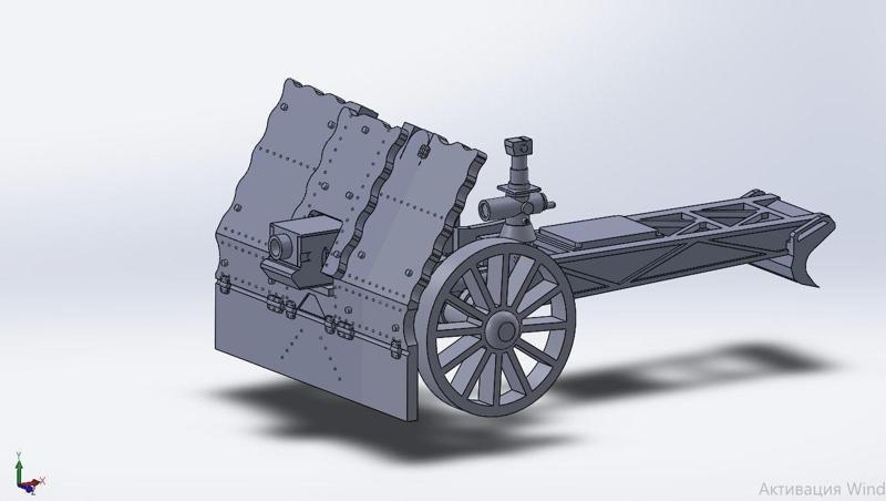 75mm le. ig. 18 German light howitzer 3D print model