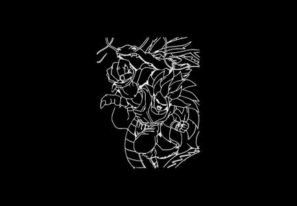 Goku dragon fist wall art