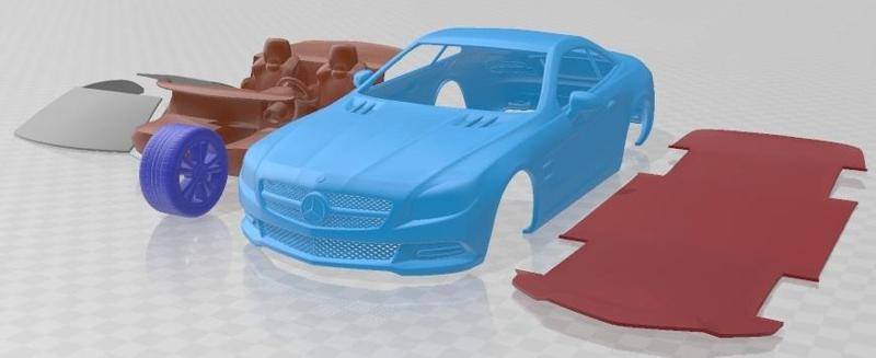 Mercedes Benz SL 2012 Printable Car