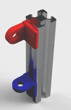 1/4 Turn Filament guide for 20x20 or 40x20 profile