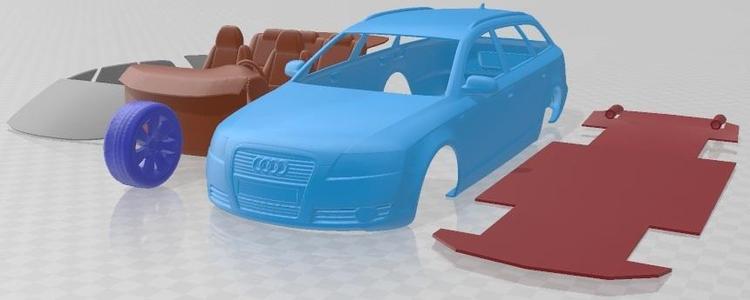 Audi A6 C6 Avant 2005 Printable Car