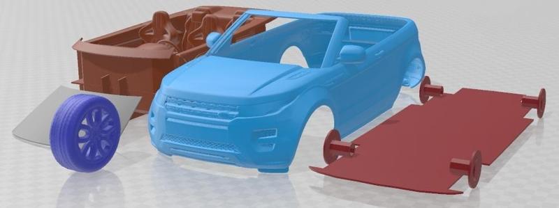 Range Rover Evoque Convertible 2014 Printable Car