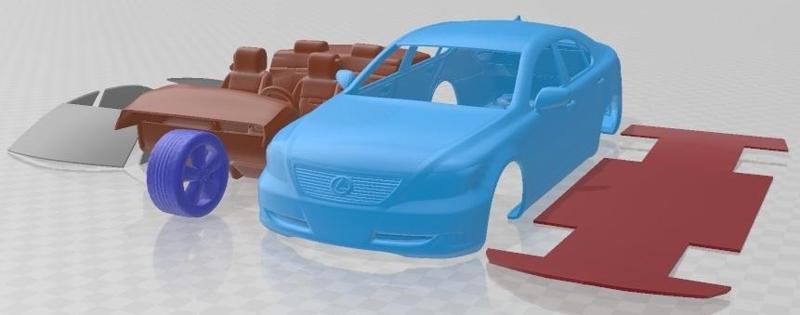 Lexus LS 600 2008 Printable Car