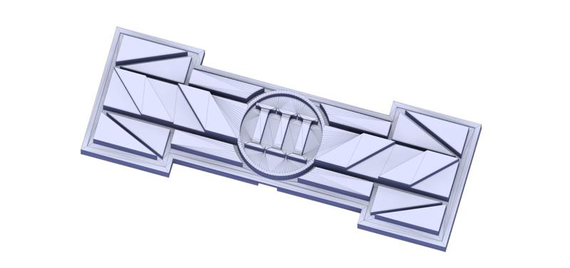 3rd legion plastic Spartan track embellishment.