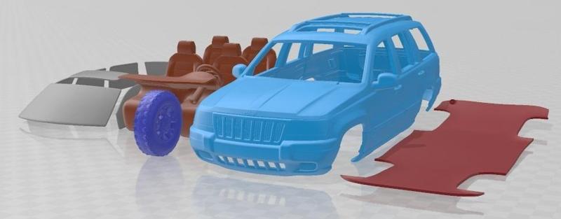 Jeep Grand Cherokee WJ 1998 Printable Car