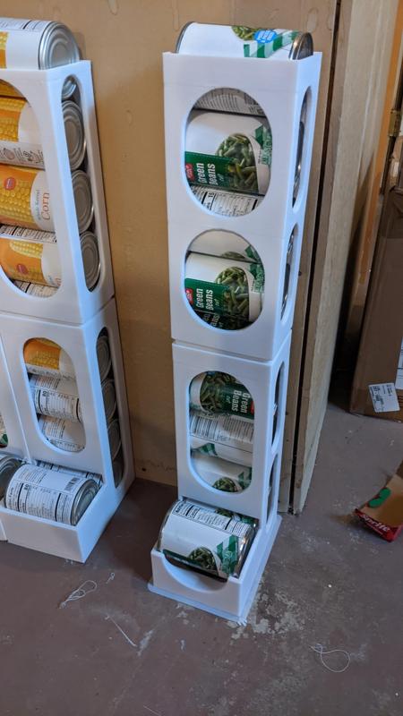 Canned Soup Can Dispenser w/ wall mount