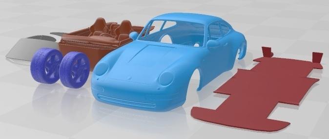 Porsche 911 993 Carrera 1994 Printable Car