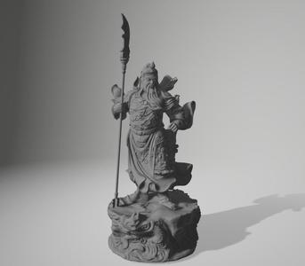 Chinese Warrior Sculpture 1
