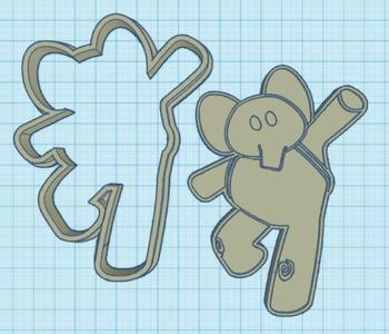 Pocoyo Elefanta Eli Cookie Cutter