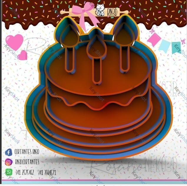 BIRTHDAY CAKE cookie cutter - TORTA - BIRTHDAY CAKE cookie cutter