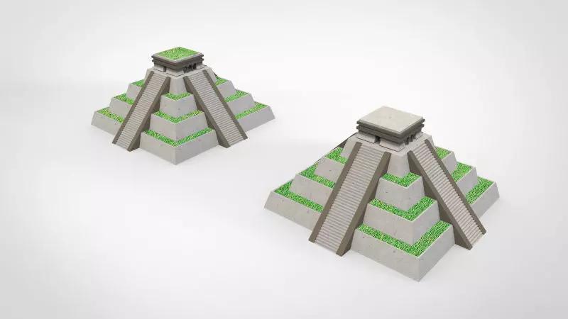 Aztec pyramid pot