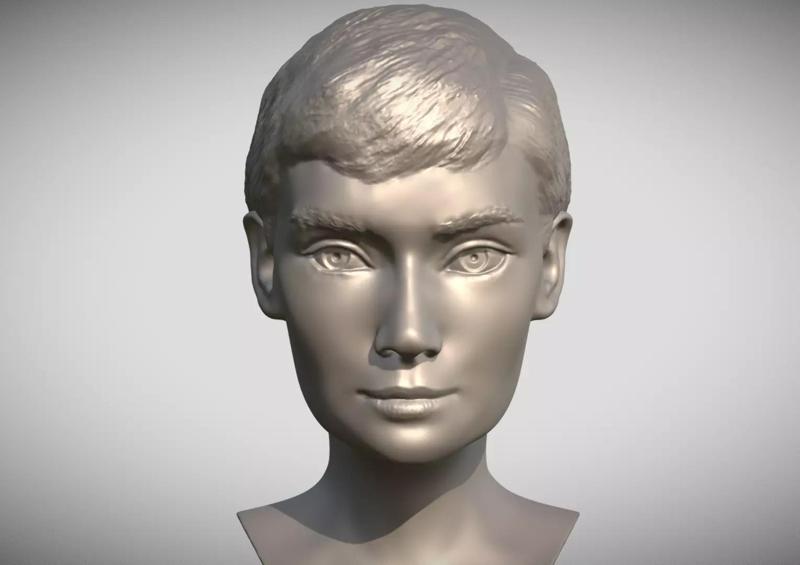 Audrey Hepburn bust