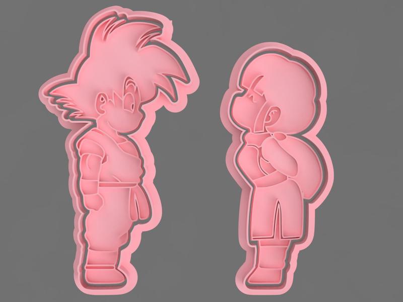 GOKU AND MILK CUTTER FOR COOKIES AND FONDANT