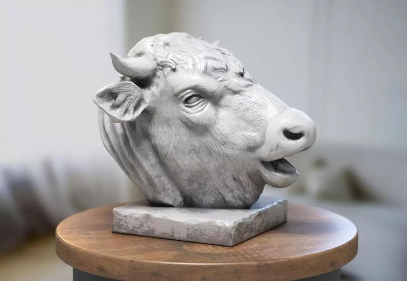 Bull head bust Animal head Bull 3d print model