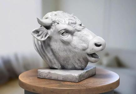 Bull head bust Animal head Bull 3d print model