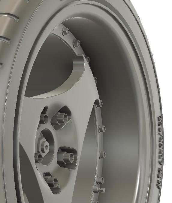1/24 17x9 Advan Racing Oni wheels