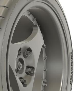 1/24 17x9 Advan Racing Oni wheels