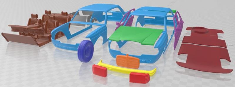 Mercedes Benz W123 Sedan 1975 Printable Car