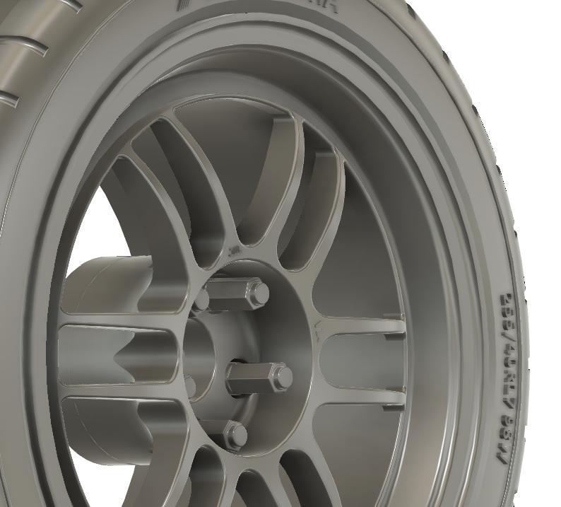 1/24 17x9.5 Enkei RPF1 wheels