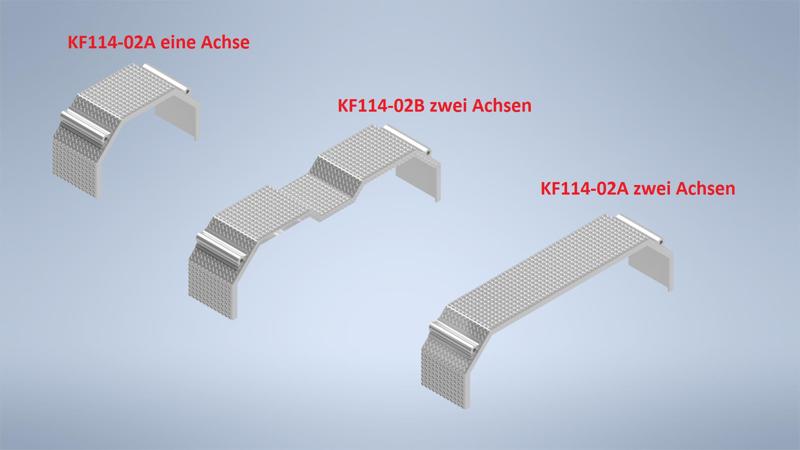 Kotflügel 1/14 3D Druck Riffelblech Optik KF114-02