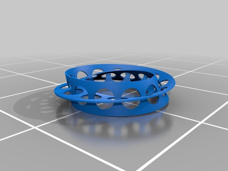 Golden ration Moebius double strip