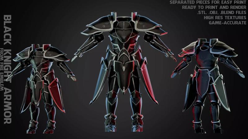 Fire Emblem Black Knight Armor for Cosplay