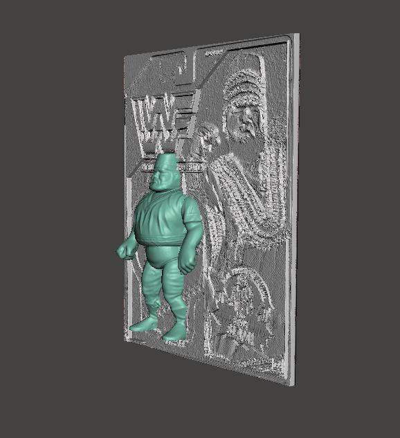 WWF HASBRO AKEEM BLISTER CARD WWE WCW AEW ECW