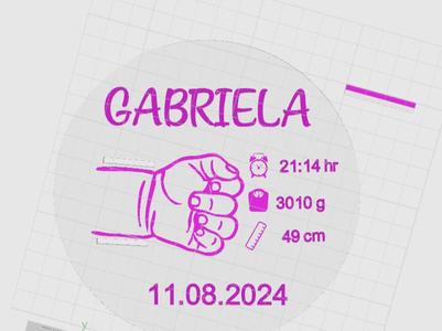 Baby Birth Bracelet version 2 Editable