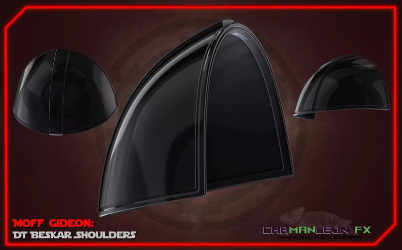 Moff Gideon Beskar Shoulders Mandalorian Cosplay 3d Print Armor