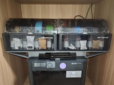 Dual AMS Shelf for Bambu X/P Series - Dual AMS Stack