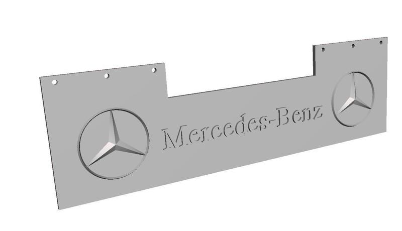 TAMIYA MUDFLAP MERSEDES-BENZ REAR LONG