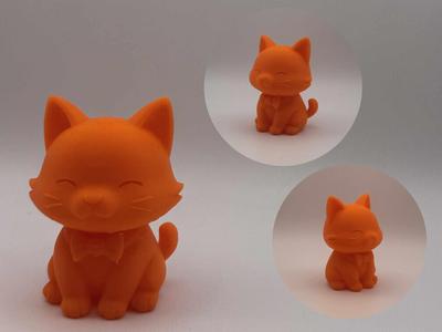 Bowtie Kitty – Adorable Smiling Chibi Cat