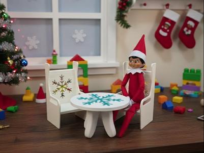 Elf on the shelf Christmas Table and Chairs