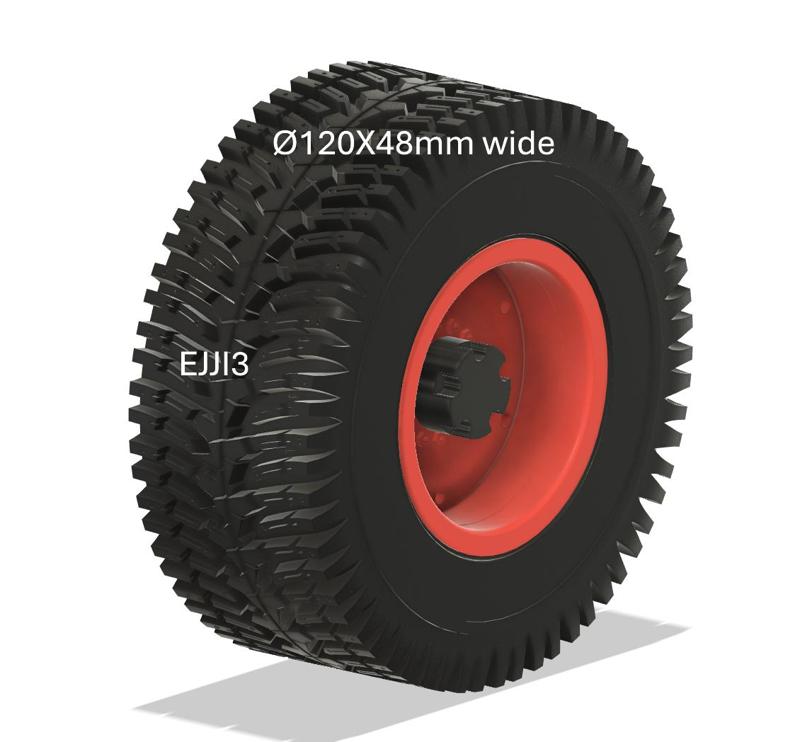 1/14 ø120 X 48mm road tires tractor