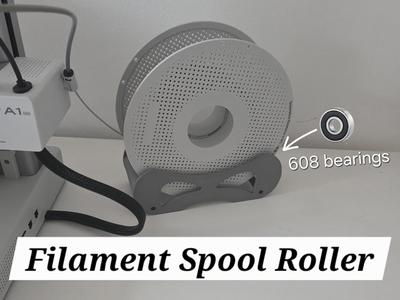 Filament Spool Roller - Works with bearings