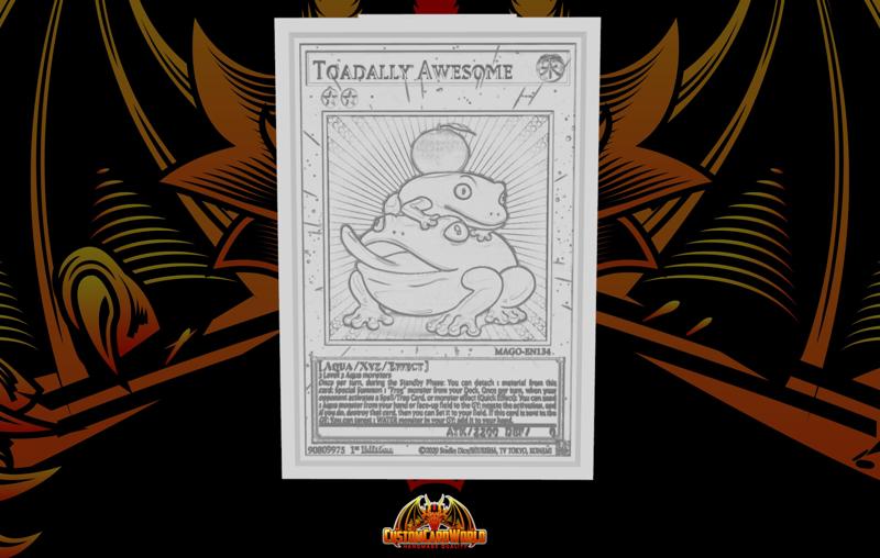 YUGIOH 3D CARD - Toadally Awesome
