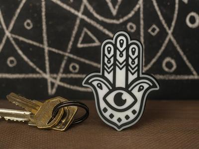 the Hand of Fatima (Hamsa), KEYCHAIN